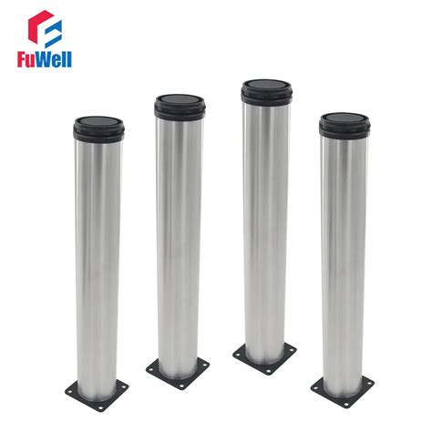 stainless steel cylindrical cabinet legs adjustable bed table sofa leg|adjustable cabinet legs.